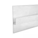 LED drywall profile SHADOW GAP 40, anodized aluminium, 200cm, white RAL 9010