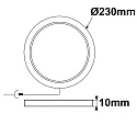 Downlight Flex dimmable IP52, blanche gradable