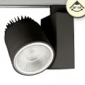 LED 3-phase track spot, 30°-50° focusable, 35W, CRi >92, rotatable, 3000K 4100lm, matt black