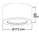 ISOLED Luminaire de surface LUNA dimmable, indirect IP20, blanche gradable