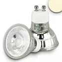 LED spot, prismatic, CRi >90, GU10, 5W 3000K 380lm 795cd 45°, chrome / clear structured cover