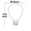 ISOLED Ampoules décoratives à filament VINTAGE LINE 125 clair E27 4W 130lm 2200K 360° CRI 95 gradable