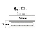 ISOLED Projecteurs de hall Linear SK dimmable IP65, blanche gradable