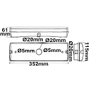 ISOLED Eclairage de secours X0AEFG180 UNI4 Autotest IP65, blanche 