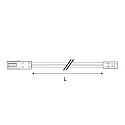 ISOLED Rallonge de câble MiniAMP 2 pôles, blanche