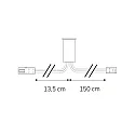 ISOLED MiniAMP contact sensor, 12-24V DC, 5A, IP20, with 13.5cm + 150cm connection cables