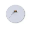 Round aluminium cover 2 for LED wall luminaire Sys-Wall68, white
