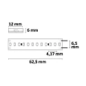 ISOLED Bande LED siliconée CRI9R LINEAR 48V-FLEXBAND 2 pôles blanche