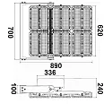 ISOLED Projecteur dimmable IP66, gradable