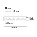 ISOLED LED CRI919 / 940 MiniAMP Flex strip, 24V, 15W, dynamic white, both sided cable with male plug, 250cm