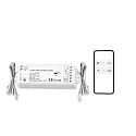 LED dynamic whit push/radio PWM controller MiniAMP incl. remote, 12-24V DC, 60-120W, 5A, with 2x 30cm cable