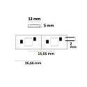ISOLED LED WS2815 Digital SPI Flex strip, 12V, 8W, IP68, RGB
