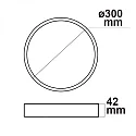 ISOLED LED ceiling luminaire PRO,round, Ø 30cm, suitable for offices, 30W, ColorSwitch 2700|3000|4000K, dimmable, white