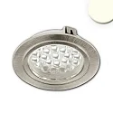 LED furniture recessed spotlight MiniAMP with lens, 24V DC, IP44, Ø 6.5cm, 4W 3000K 250lm 60°, CRI>90, fixed, dimmable