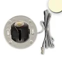 Lumière encastrée Sys-Wall68 MiniAMP sans abat-jour IP44, aluminium gradable 3W 120lm 3000K 38° 38° CRI >81