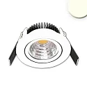 Lumière encastrée Sys68 MiniAMP IP52, blanche gradable 5W 500lm 3000K 60° 60° CRI >92