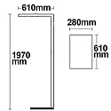 ISOLED Lampadaire Office Pro haut bas IP20, gris gradable