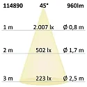 ISOLED recessed luminaire Slim68 MiniAMP IP40, dimmable 8W 960lm 4000K 45° 45° CRI 92