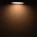 ISOLED downlight flat, dimmable IP42, silver dimmable