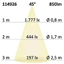 ISOLED recessed luminaire Slim68 MiniAMP IP40, dimmable 8W 850lm 3000K 45° 45° CRI 92