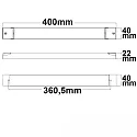 ISOLED Transformateur PWM SLIM PUSH/DALI-2 contrôlable par DALI, blanche