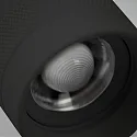 ISOLED Projecteur triphasé FOCUS ADJUST 8W pivotant, rotatif, commutable, focalisable IP20, noir  