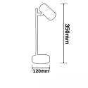 ISOLED desk lamp swivelling, rotatable, with switch GU10 IP20, nickel 