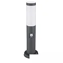 Borne d'éclairage 450 SENSOR cylindrique, avec capteur, commutable E27 IP44, anthrazit 