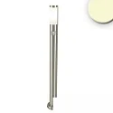 Borne d'éclairage 1100 cylindrique, avec capteur, commutable E27 IP44, acier inoxydable 