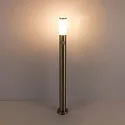 Borne d'éclairage 1100 cylindrique, avec capteur, commutable E27 IP44, acier inoxydable 