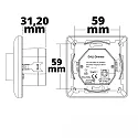 ISOLED Variateur DALI 1 MCU contrôlable par DALI, blanche