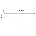 ISOLED Lumière linéaire PROFESSIONAL 3 pôles, résistant aux chocs, commutable IP66