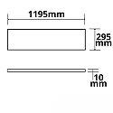 LED panel HCL LINE 1200 for VDU workstation, 42W 4400lm 2700-5700K 120° 120° CRI 90-100