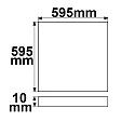 ISOLED Panneau à LED BACKLIGHT LINE 625 pour VDU, commutable, 36W 3800lm 4000K 120° 120° CRI 90-100