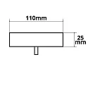ISOLED Canopée INFINITY ROUND BLACK 1 1 voie, rond, sans douille, noir