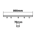 ISOLED Canopée INFINITY LONG BLACK 3 3 fois, langue, sans douille, noir