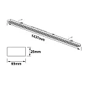 ISOLED Système d'éclairage en continu FAST FIX LINEAR SYSTEM S MODULE contrôlable par DALI IP40, blanche gradable