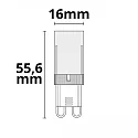 ISOLED plug-in socket lamp 32SMD switchable G9 2,7W 410lm 4000K 270° CRI 80-89 