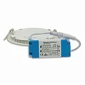 downlight flat, round, glare-reduced, white
