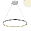 Lampe suspendue RING IP20, aluminium brossé 