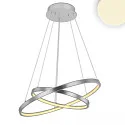Lampe suspendue RING IP20, aluminium brossé 