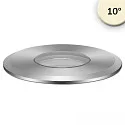 Projecteur encastré ROUND Ø 55MM 10° rigide, passable, bloc d'alimentation exclusif IP67, argent 