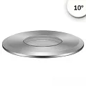 Projecteur encastré ROUND Ø 55MM 10° rigide, passable, bloc d'alimentation exclusif IP67, argent 