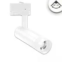 Projecteur triphasé FLEX-SPOT 8W 22-55° PHASE focalisable, pivotant à la cardan IP20, blanche gradable