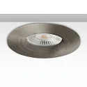 Cadre de montage GU10/MR16 rond, avec douille, aluminium brossé