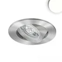 Lumière encastrée SLIM68 MINI AMP rond IP40, aluminium brossé  8W 960lm 4000K
