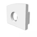 Embout EC226 (MAXI-AB V2 / SURF/DIVE 12) lot de 1, avec trou pour câble, blanche