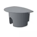 Embout EC232 (MAXI-EB V2 / SURF/DIVE 12) rond, lot de 1, avec trou pour câble, gris