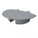 Embout EC231 (MINI-EB V2 / SURF/DIVE 12) rond, version pour montage encastré, lot de 1, avec trou pour câble