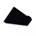 Embout EC110R (CORNER18) droite, lot de 1, fermé, noir